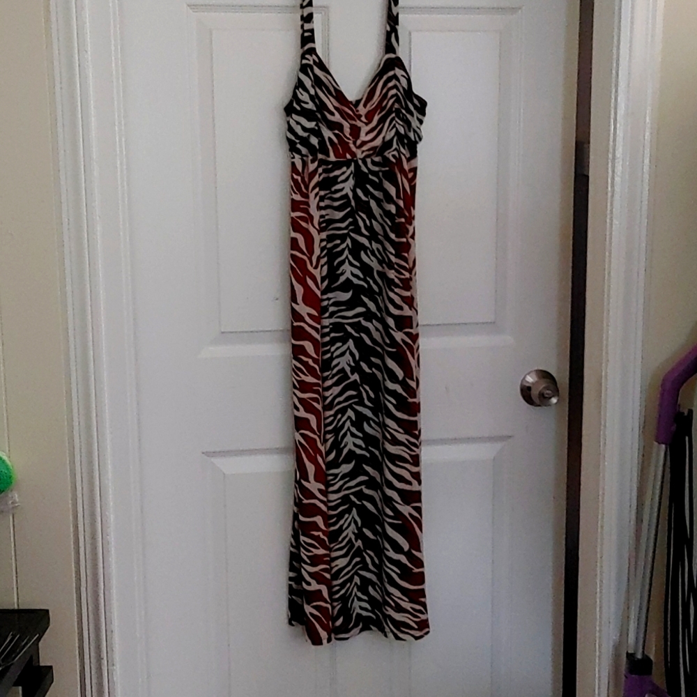 Women's dress riger print